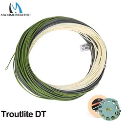 Maximumcatch Real Troutlite двойная конусная плавающая леска 90ft 3/4/5/6wt с двумя сварными петлями DT Fly Line