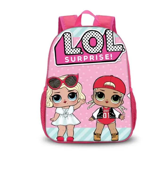 

School Backpack Hot LOL School Bag for Kindegarten Girls Cute Small Glam Glitter LOL Pets Dolls Schoolbag Book Bags mochila