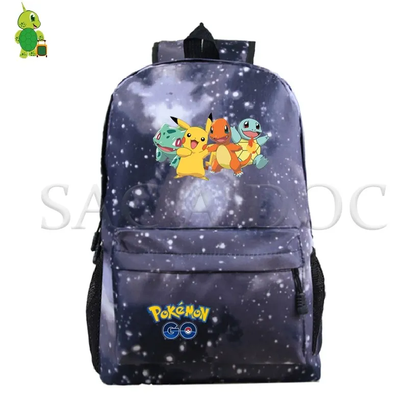 29 Pokemon сумка Mochila для женщин и мужчин Pikachu Eevee рюкзак Galaxy Space школьные сумки для подростков повседневные дорожные рюкзаки для ноутбука - Цвет: 29