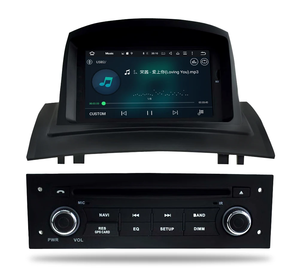 Headunit For Renault Megane 2 Fluence 2002-2008 Android 8.0 Car Stereo DVD Player GPS Navigation 4GB RAM Video Multimedia Radio-4