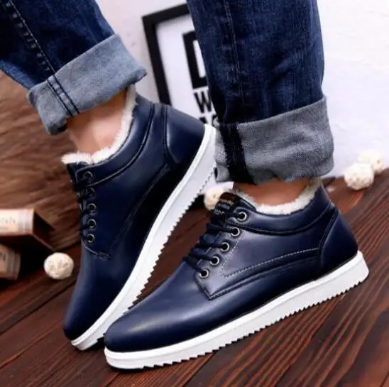 

Lin cotton autumn and winter warm plus velvet shoes thickening casual shoes men's low to help two cotton men's shoes