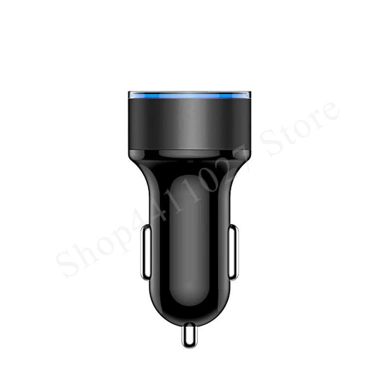 3.1A 5 в Dual USB Универсальное автомобильное зарядное устройство со светодиодный дисплеем для Volkswagen VW beetle jetta passat gti cc golf 7 6 5 4 3 2 t4 t5 t6 - Название цвета: Черный