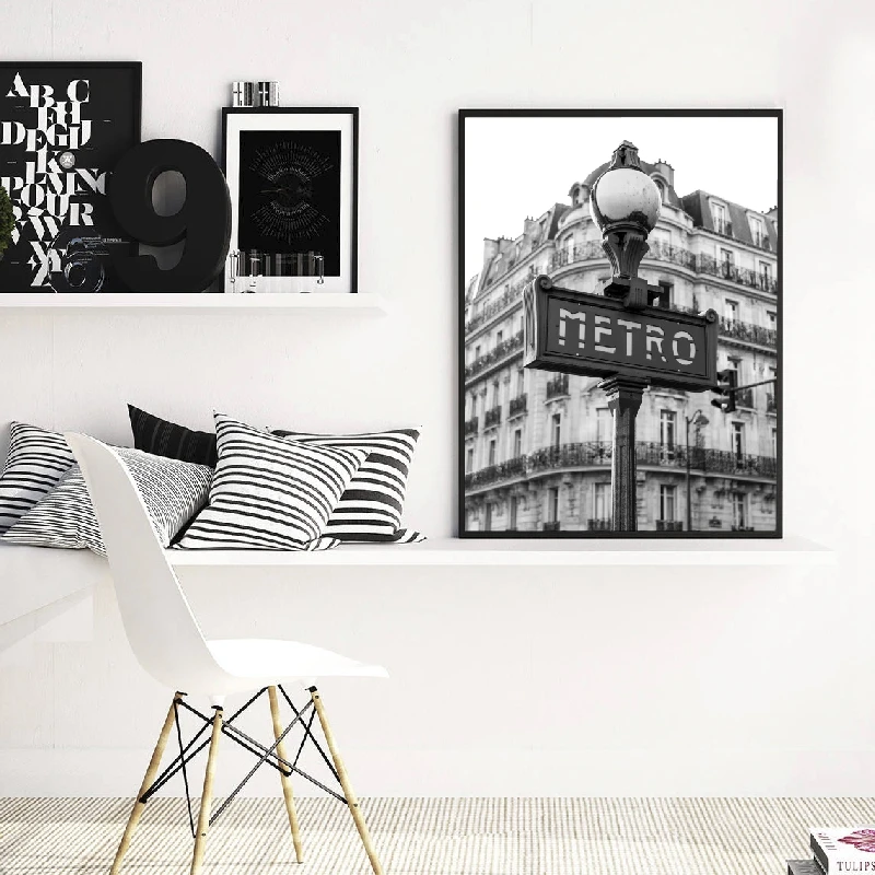 Paris Photography Prints Black and White Posters Eiffel Tower Home Wall Art Pictures Canvas Painting Paris Gallery Wall Decor