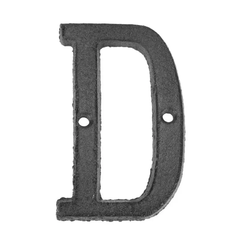 Металлические буквы знак на дом чугунные A-Z Алфавит дверная пластина DIY Кафе Магазин дверная пластина для домашнего декора стен вечерние Указатели направления - Цвет: 4