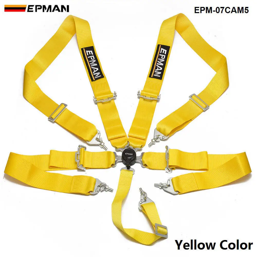 5-ти точечные ремни безопасности Camlock " ремень безопасности/Ремни крепления EPM-07CAM5 - Название цвета: Цвет: желтый