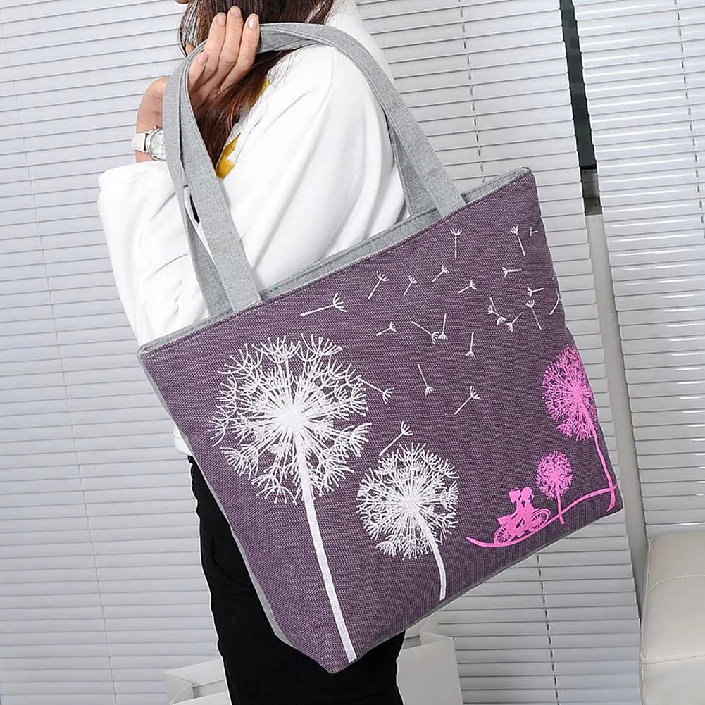 

Fashion Dandelion Canvas Bag Flowers Women Handbag Shoulder Bags Women Messenger Bags Best Sale-WT