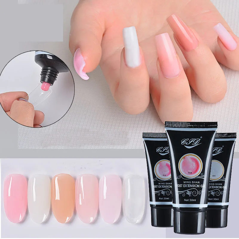 

Poly Gel Polygel 30ml Acrylic Nails Extended Dual Form Tips Manicure Tool