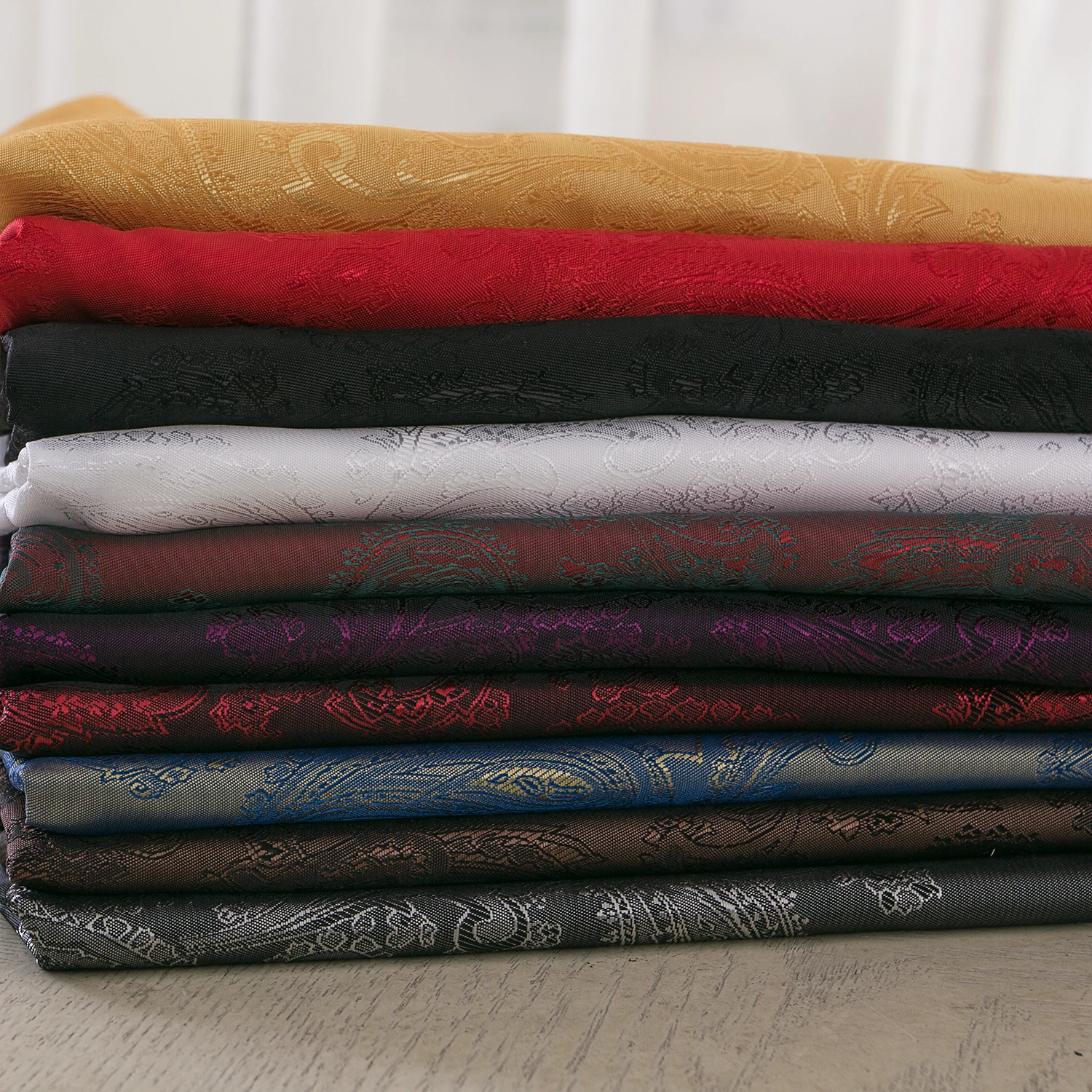 JaneYU Rayon Fabrics Suits Polyester Rayon Jacquard Linen, Men's And