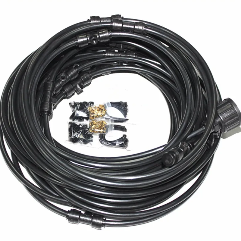 

A059 18M (60feet) Air Cool Misting System for Garden Yard Cooling Water Sprayer Patio Misting