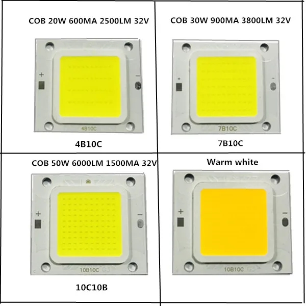 20 шт./лот COB 4640 реальные 50 Вт 1500MA 6000LM 32V постоянного тока потолочный светильник светодиодный светильник бусины теплый холодный белый высокой мощности Хорошее качество для уличный светильник s