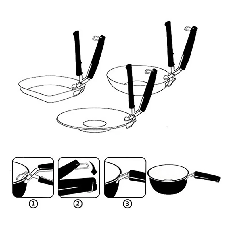 Новая тарелка с зажимом, жаростойкая, анти-обжигающая, кухонная силиконовая чаша, сковорода, горшок, захват, зажим, ложка, держатель