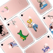 Забавный мультяшный чехол для телефона iPhone XS Max XR милый рисунок кота Мягкий силиконовый чехол для iPhone X 8 7 6S Plus 11 Pro 5 5S SE 11(China)