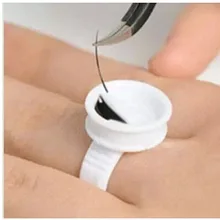 Новые популярные клеевые кольца одноразовые клеевые кольца для наращивания ресниц 1 шт