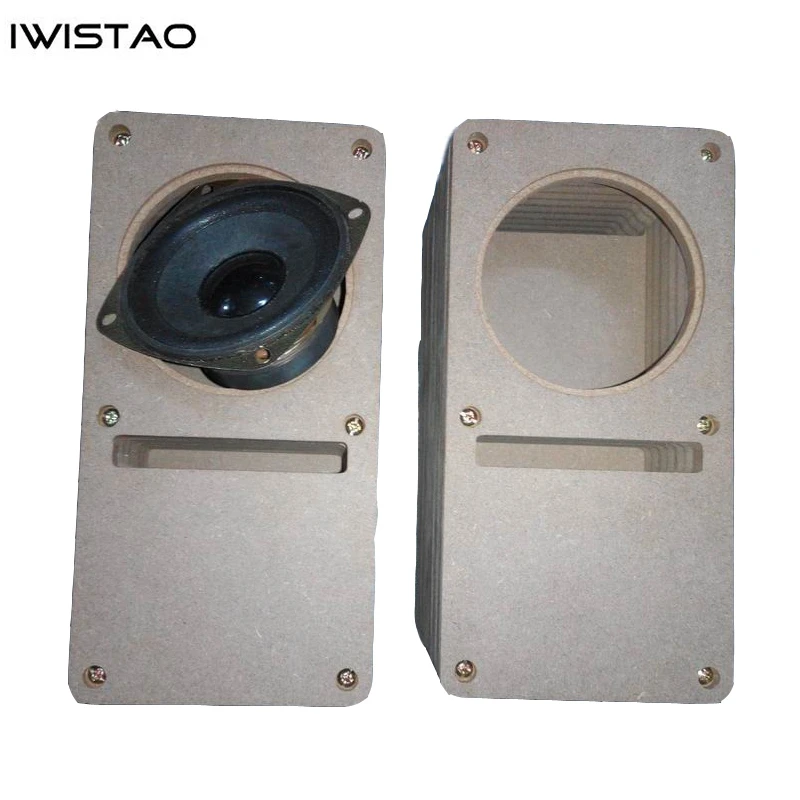 IWISTAO HIFI 3 дюймовый лабиринтный Полнодиапазонный динамик пустой шкаф 1 пара МДФ