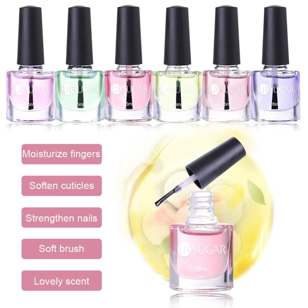 UR SUGAR Nail Cuticle Oil Transparent Cuticle Revitalizer Nutrition Oil Flower Flavor Nail Art Treatment Care Tools Manicure