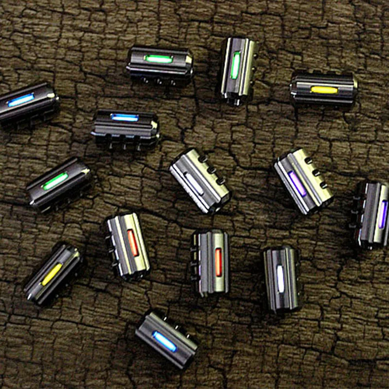 

Titanium Alloy Knife Beads Paracord Can Fits 2pcs Tritium Gas Tube Umbrella Rope EDC Multi Tools Outdoor Parachute Cord Keychain