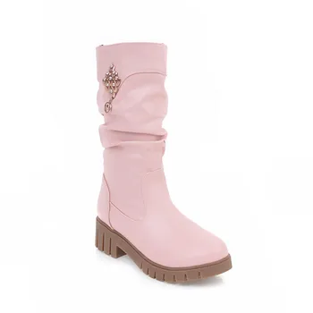 

College female boots wind autumn/winter 2018 suede canister boots in size 43 yards 33-181208