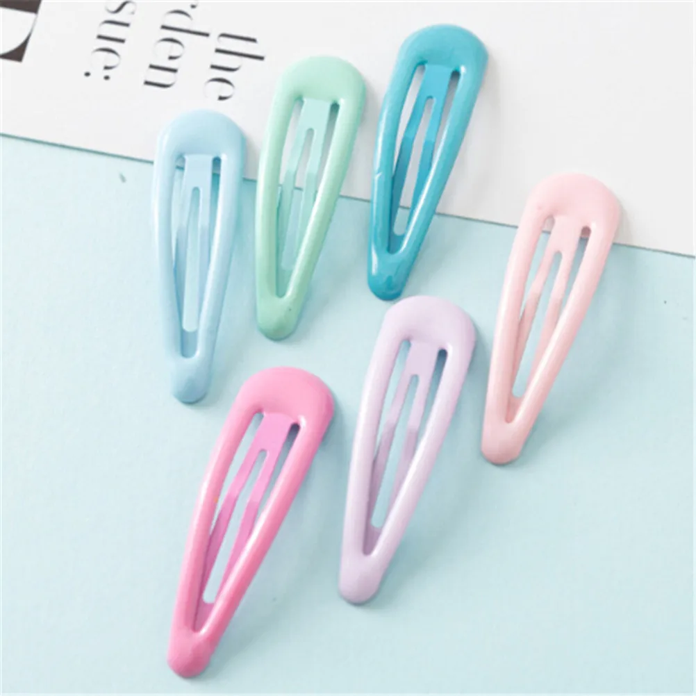 

10s/Set Candy Solid Color Children Snap Hair Clips Barrettes Girls Cute Hairpins Colorful Hairgrips for Kids Hair Accessories