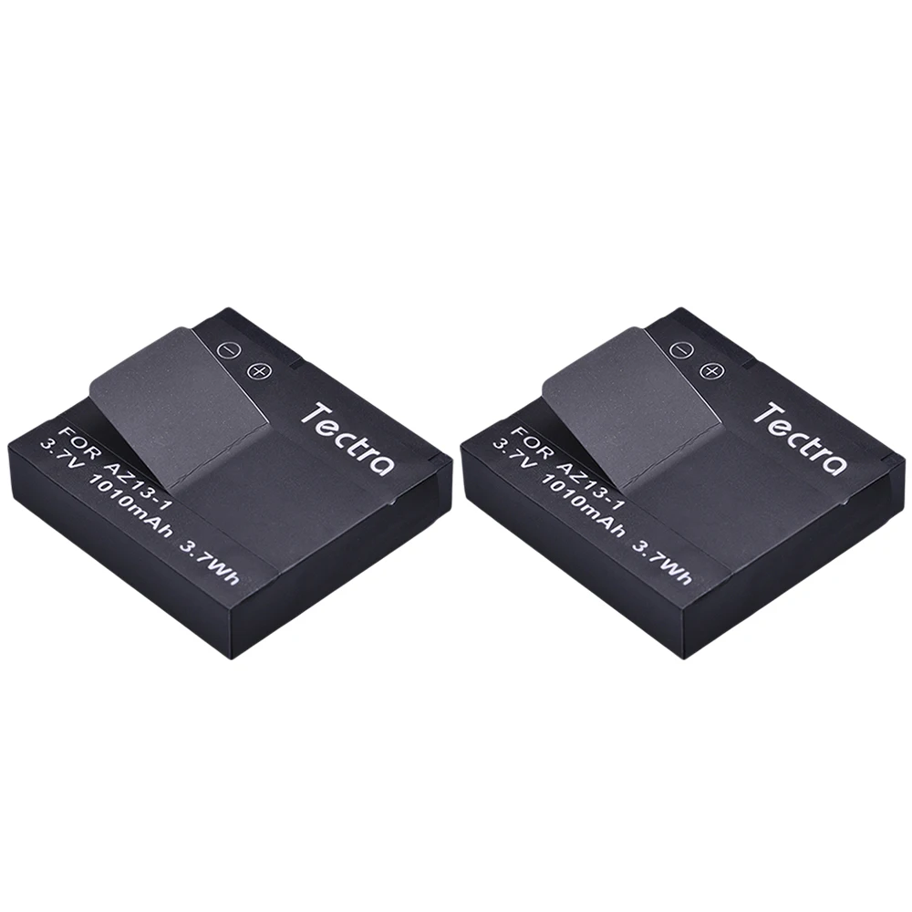 Tectra High Quality 2PCS 1010mAh AZ13-1 AZ13 Replacement Battery Batteria for Xiaomi Yi XiaoYi Xiaomi yi Action Camera Battery