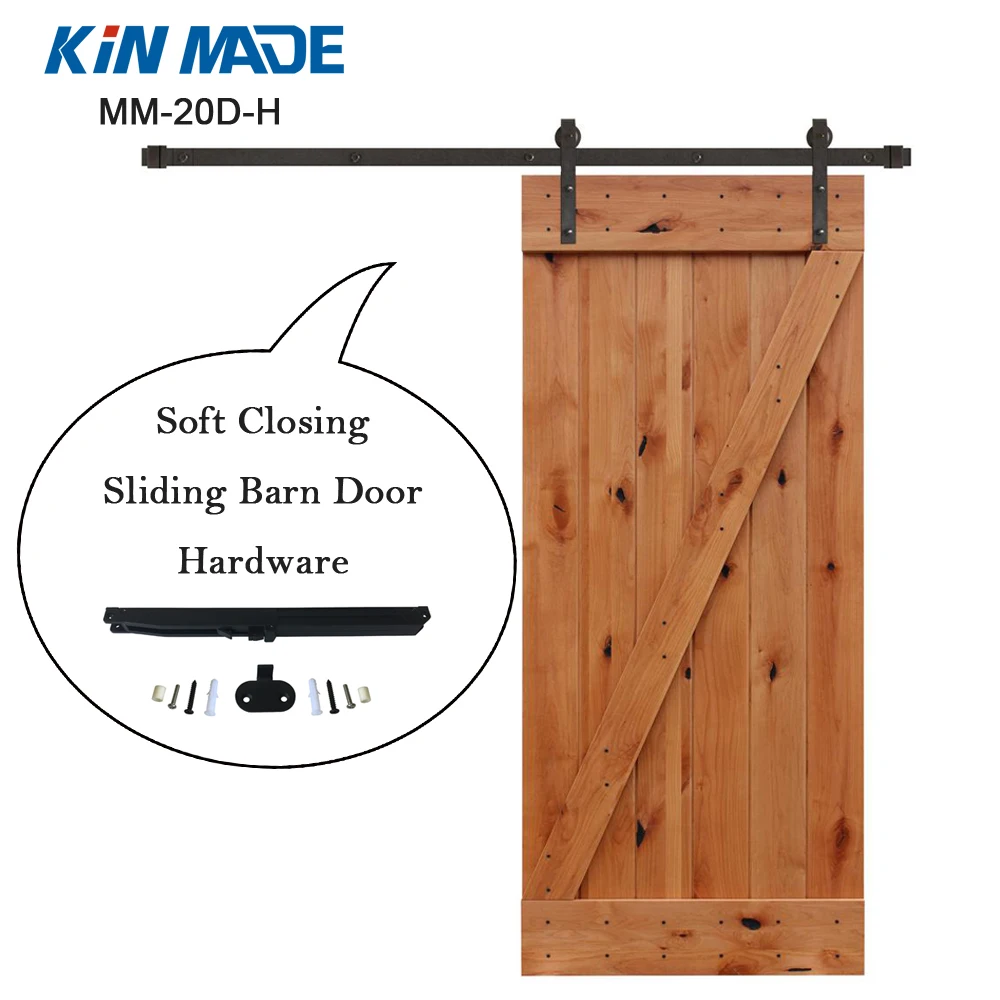 USA warehouse Soft Close Sliding Barn Door Hardware Kit For Wooden font b Closet b font
