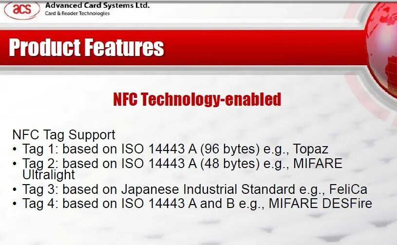 ACR122S серийный NFC считыватель бесконтактный считыватель смарт-карт