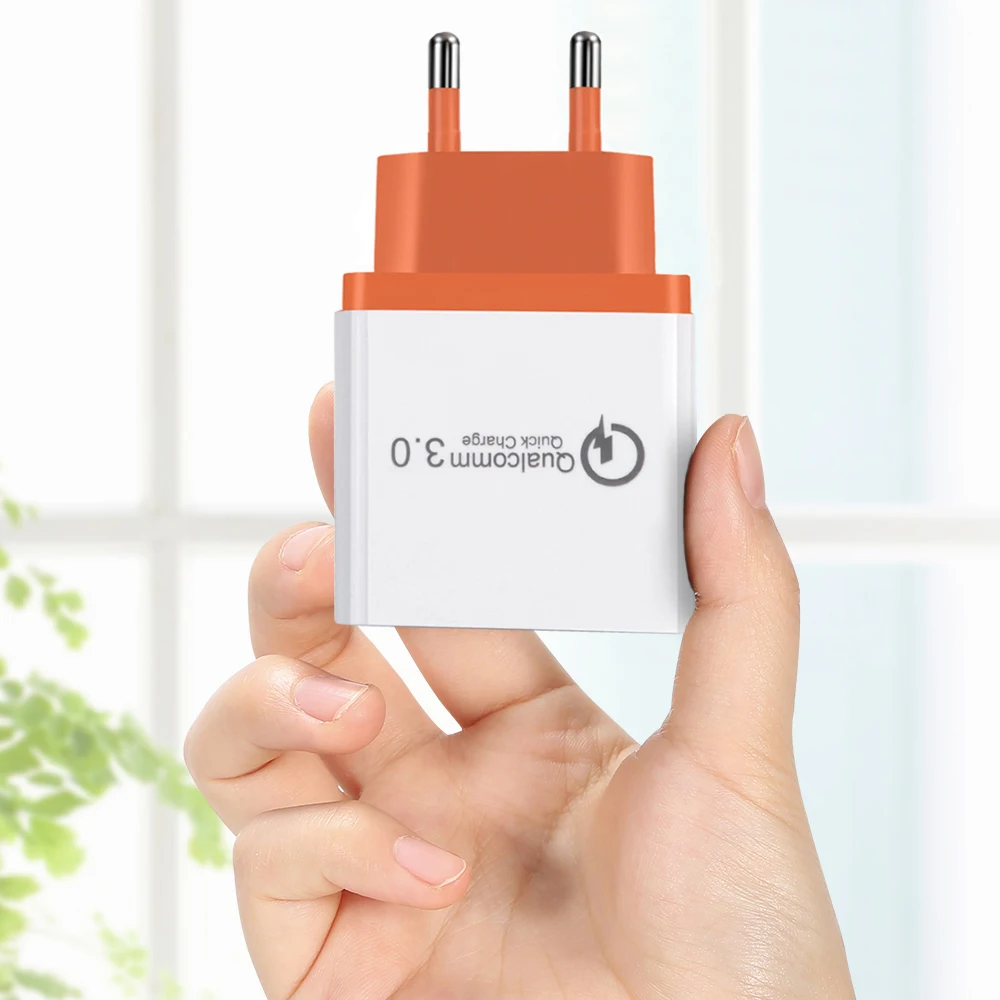 3 Порты и разъёмы USB телефон Зарядное устройство Quick Charge 3,0 EU Подключите быстрой зарядки QC3.0 USB адаптер мобильный телефон стены Зарядное устройство для iPhone Xiaomi