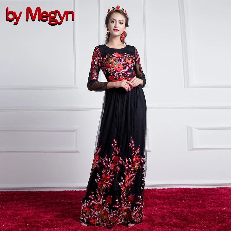 by Megyn 2019 women party long dress floral embroidery black white maxi dress vintage elegant luxury long sleeve autumn new
by Megyn 2019 women party long dress floral embroidery black white maxi dress vintage elegant luxury long sleeve autumn new