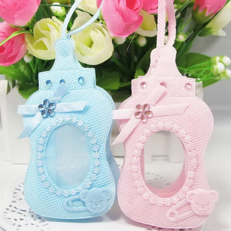 

12pc Baby Bottle Candy Bag Baby Shower Souvenirs Gifts Bag Christening Baptism Favor Packing Chocolate Bags Birthday Party Decor