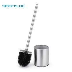 Smartloc нержавеющая сталь чаша для унитаза Чистящая Щетка с держателем Ванная комната контейнер для очистки для ванной