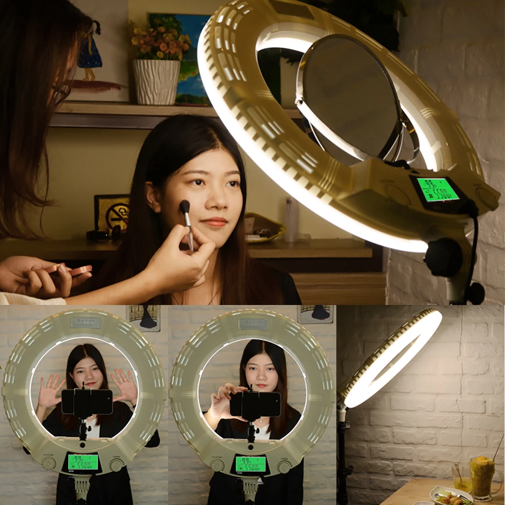 工厂批发主播18寸补光灯 直播led环形灯手机自拍美颜视频灯光设备