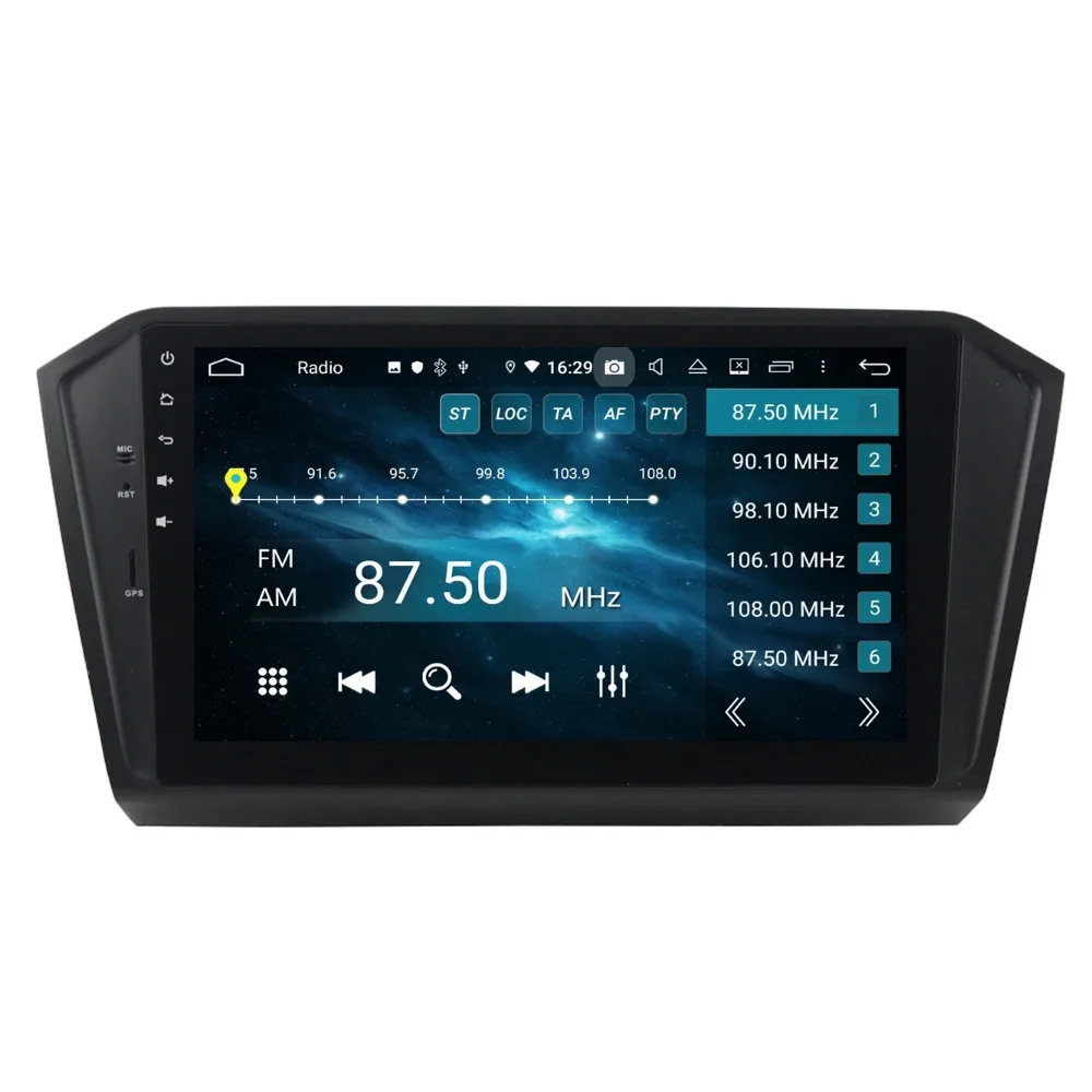 Cheap DSP Android 9.0 Octa Core 10.1" Car DVD Radio GPS for VW Volkswagen Passat 2015 2016 4GB RAM Bluetooth 4G WIFI USB DVR 32GB ROM 5