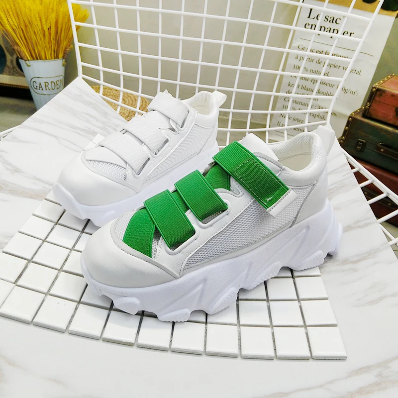 Online 2019 plattform Turnschuhe Frauen Atmungsaktives Mesh Mode Chunky Turnschuhe für Frauen Korb Femme Frauen Luxus Designer Turnschuhe