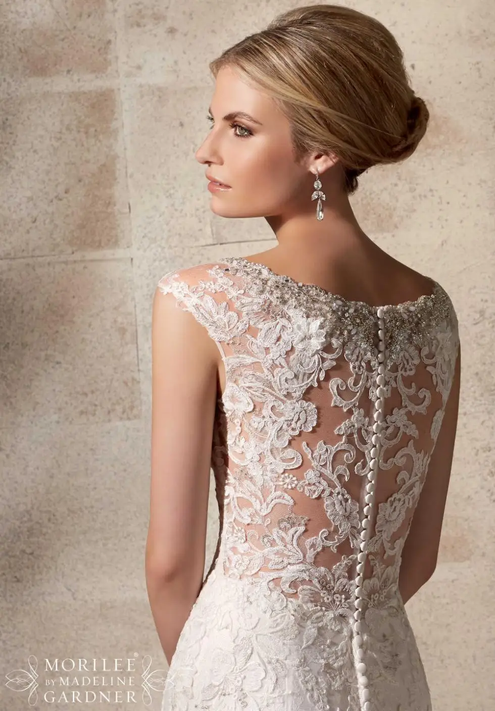 white embroidered wedding dress
