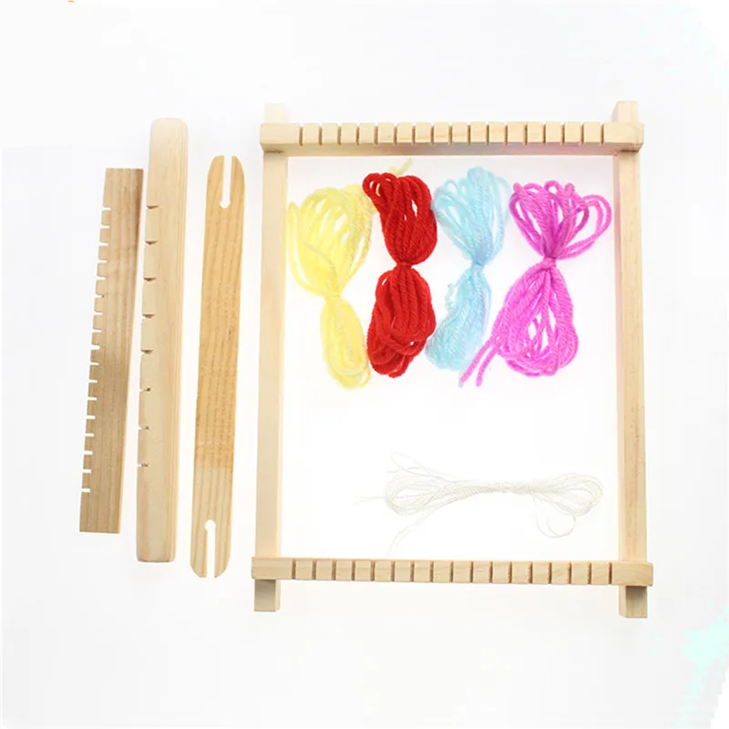 Fashion Mini DIY Traditional Wooden Weaving Toy Loom Handmade Knitting