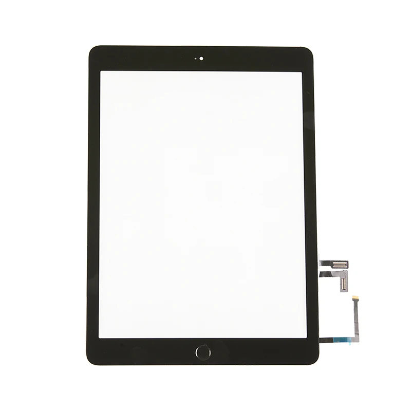

10pcs/lot New 2017 A1822 A1823 Touch Screen For iPad 5th Digitizer Outer Panel Front Glass With home button +cable