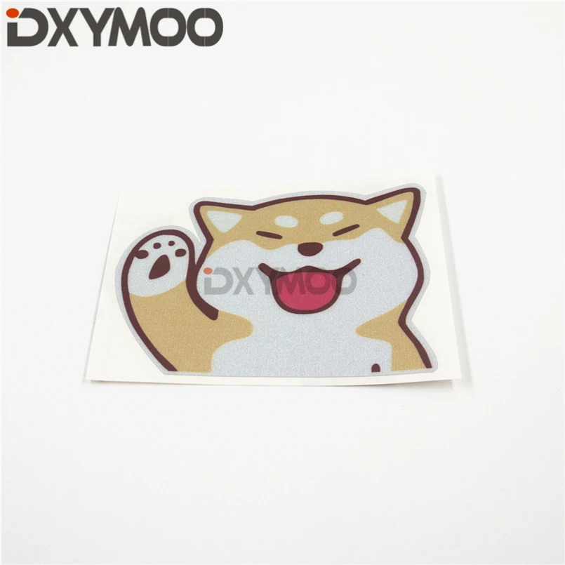 Декоративные наклейки на шлем для мотоцикла и велосипеда Corgi Shiba Say Hello |