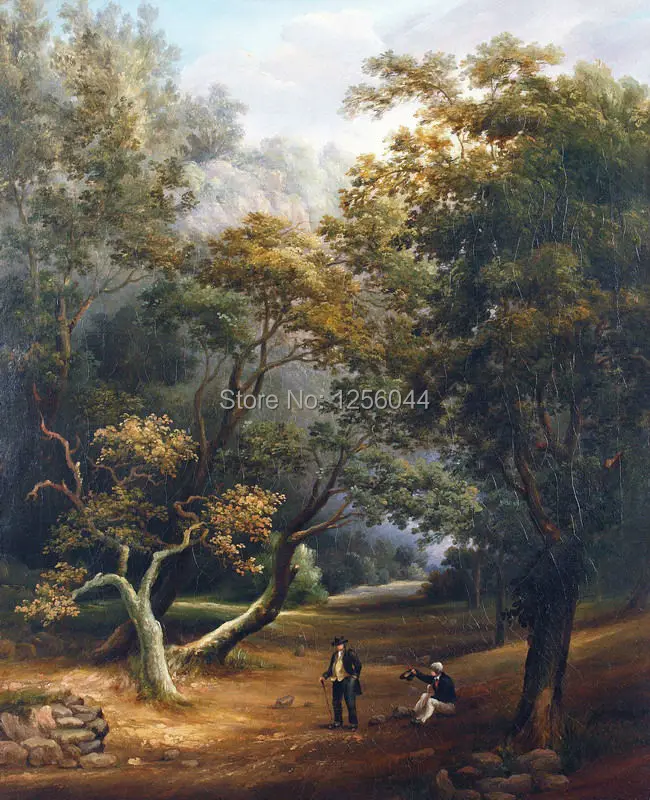 Cheap canvas printed Landscape oil paintings cottage arts for offices or home decoration landscape on PL182 | Дом и сад