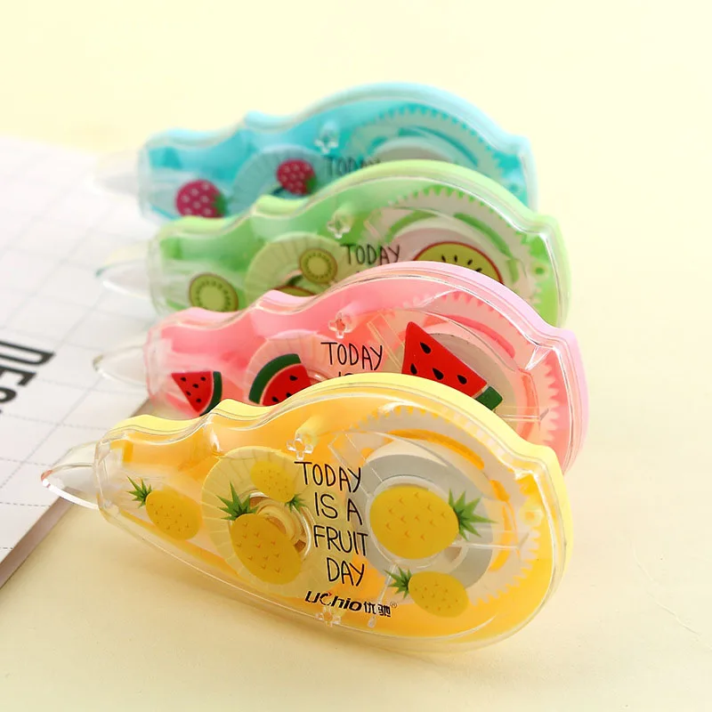 

MIRUI 50M Korean Style Fruit Transparent Stationery Corrector Correction Tape Roller White Sticker Student School Supply