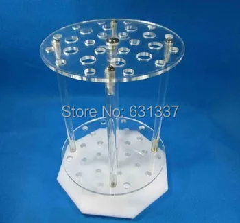 

Free shipping 42 holes circular pipette stand Organic glass graduated pipette rack pipette holder 42 holes circular pipet rack