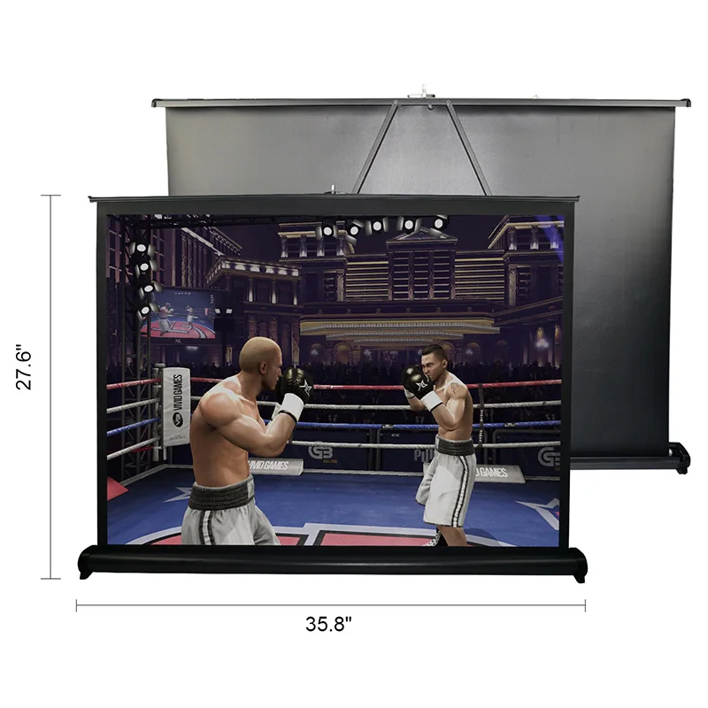 Top quality outdoor projector screen, V40 40 inch 43 portable desk