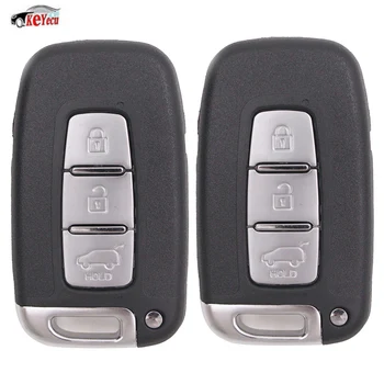

KEYECU 2 Pcs/lot New Replacement Smart Remote Car Key Keyless Entry Fob 3 Button for Hyundai IX35 433MHz with ID46 Chip