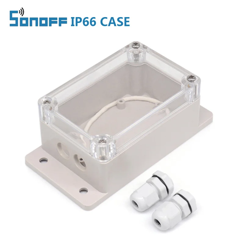 

Sonoff IP66 Waterproof Cover Case Smart Home Automation Water-resistant Shell for Sonoff Wifi Switch Basic/RF/Dual/Pow/G1