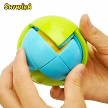 Surwish креативные детские 3D интеллектуальная головоломка шар интересный Собранный шар развивающая головоломка, игрушка