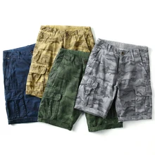 Летние оригинальные мужские повседневные шорты камуфляжная форма спортивные с несколькими карманами