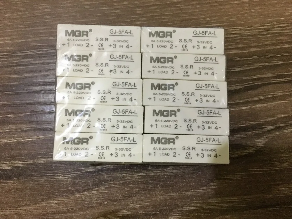 

mager GJ-5FA-L Small solid state relay DC SSR solid control DC GJ 5FA L 5A DC-DC 3-32vdc 5-220vdc