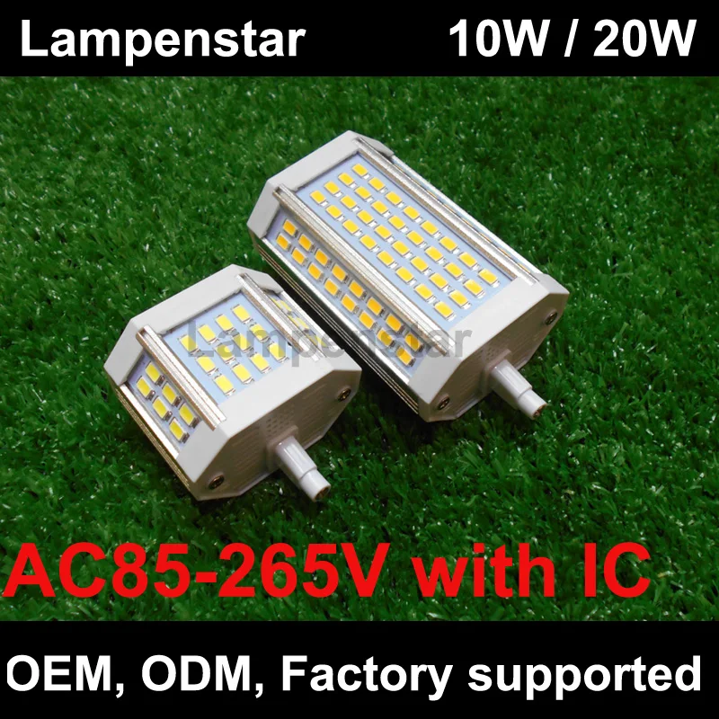 Lâmpadas Led e Tubos 30 w r7s diodo emissor Fluxo Luminoso : 2000 Lumens & Acima