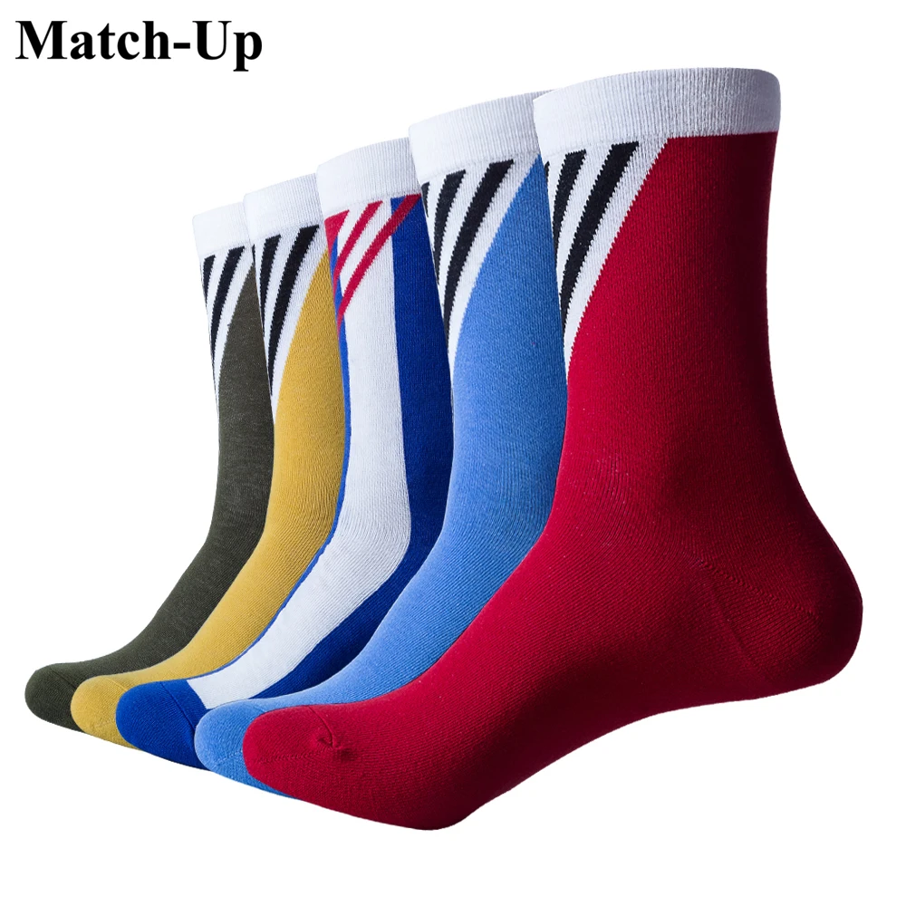 

Match-Up fashion Men Playful cartoon Cotton Socks Solid twill Socks (5 Pairs/Lot) US 7.5-12