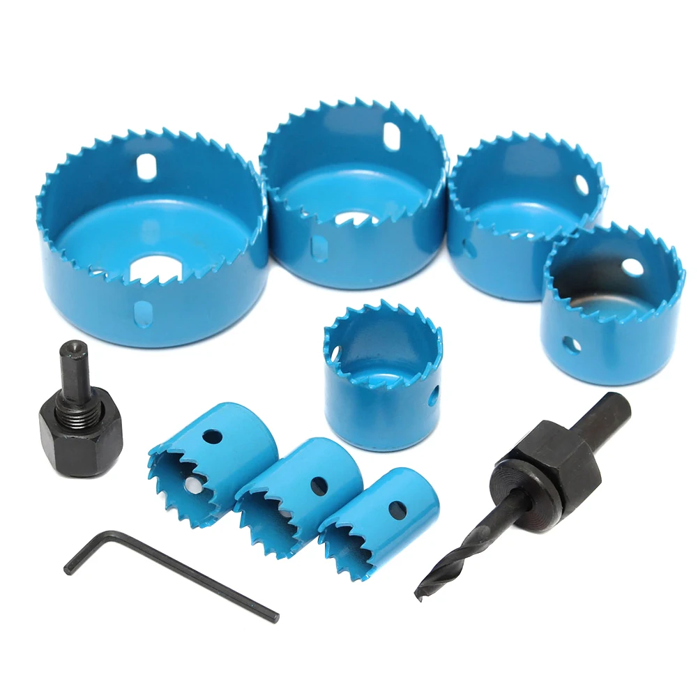 

11pcs Hole Saw Cutting Set Kit 19-64mm Wood Metal Alloys with Box LB88