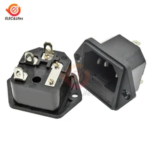 AC-03 AC Разъем питания 3PIN 10A 250VAC винтовое соединение Железный сердечник гнездовая розетка разъём с предохранителем интерфейс