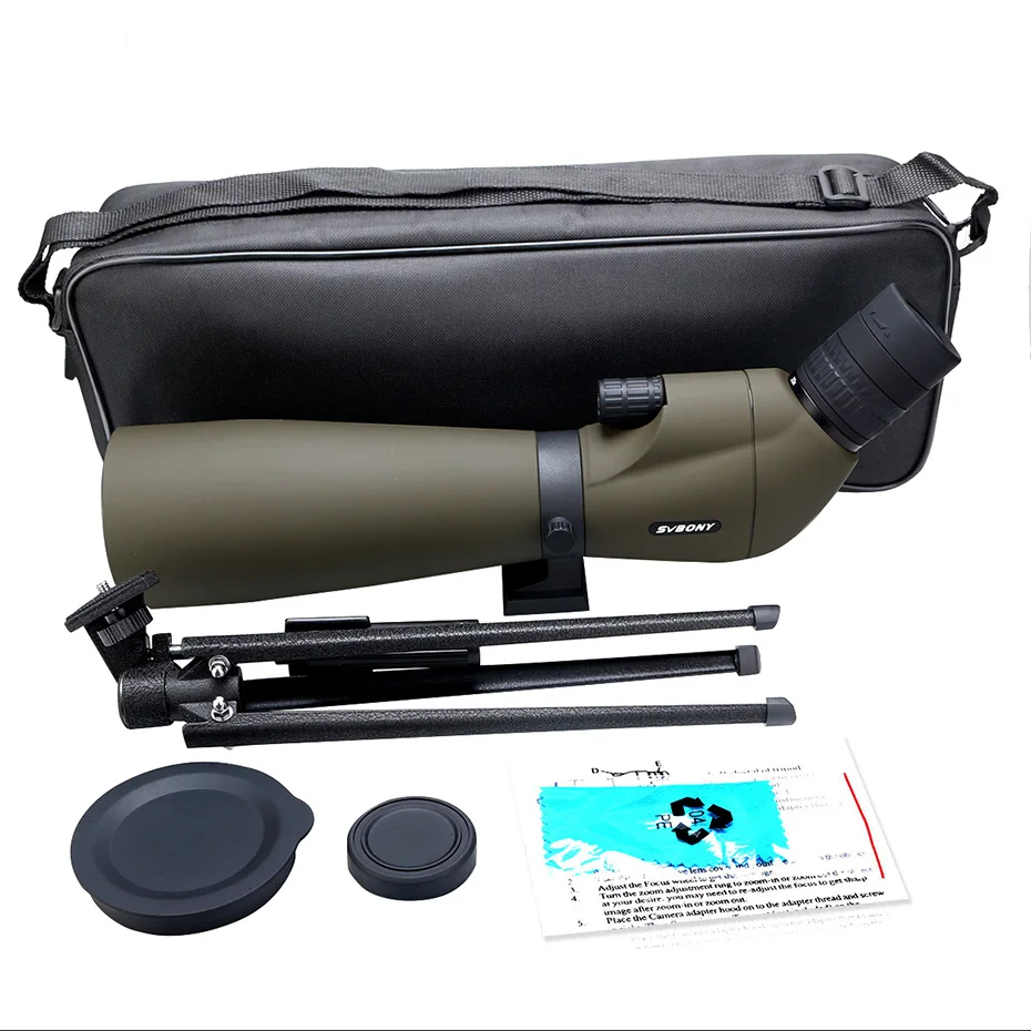 Visando o Escopo Telescópio à Prova Água com Tripé para Caça Arco e Flecha Observação de Aves Svbony Zoom Monocular Telescópio Multi-revestido Óptica Refrator Spyglass Dwaterproof Tiro 20-60x80 13 telescópio multi-revestido óptica refrator spyglass telescópio à
